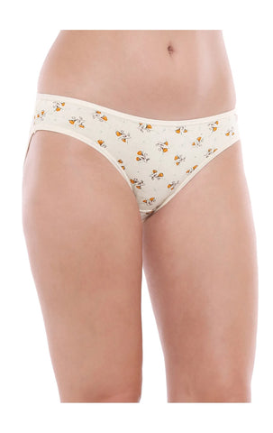Bodycare 100% Cotton Printed High Cut Panty-12000