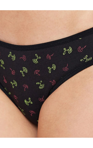 Pack of 3 Bodycare Assorted Cotton Printed Bikini Briefs-13000