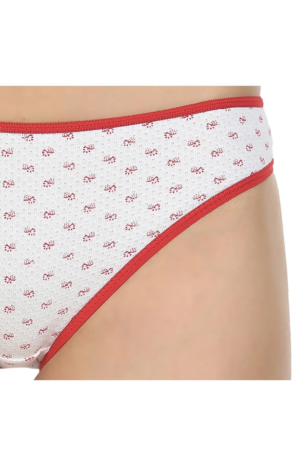 Pack of 3 High-Cut Bikini Style Cotton Printed Briefs in Assorted colors-1438