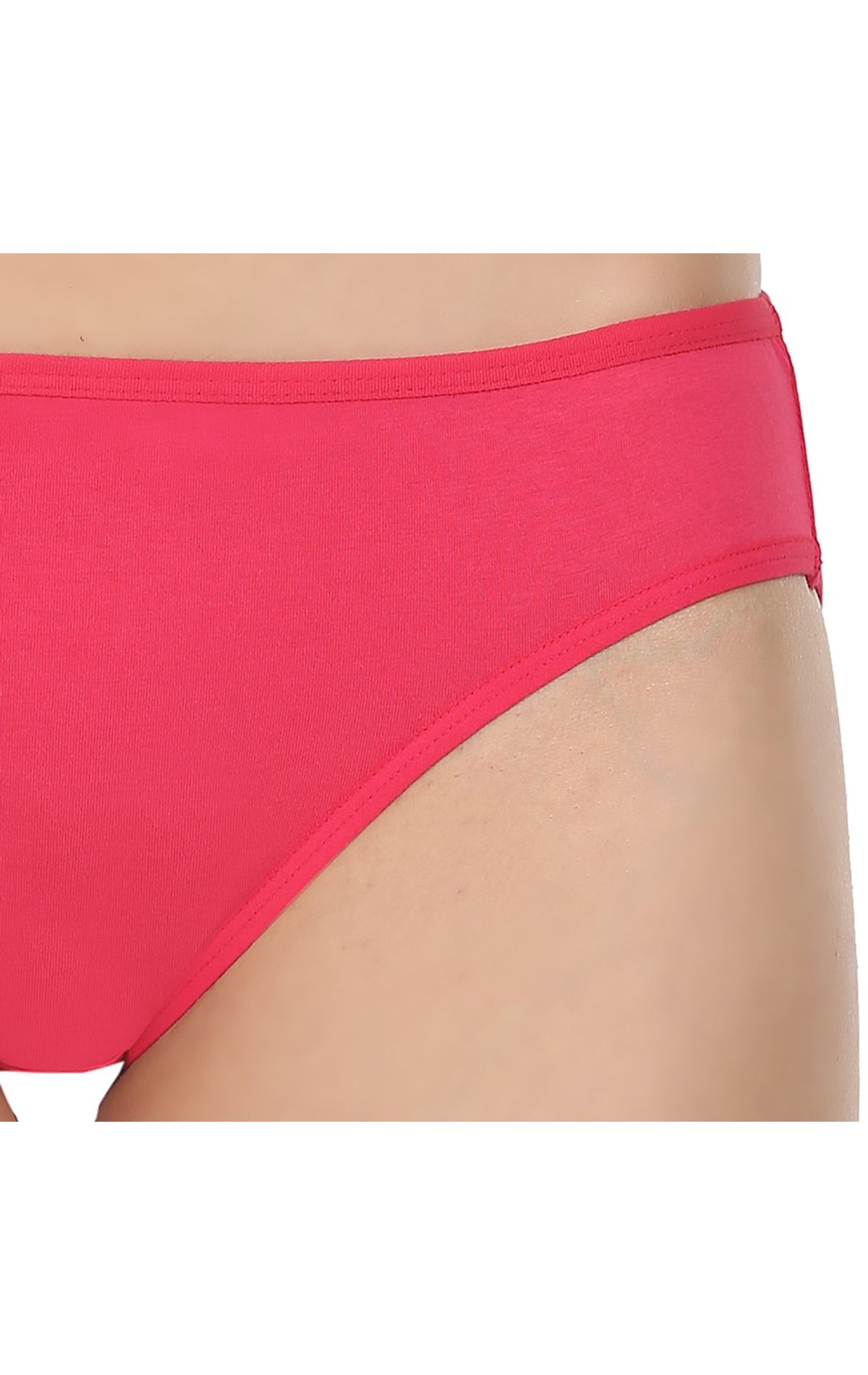 Pack of 3 High-Cut Bikini Style Cotton Briefs in Assorted colors-1440C