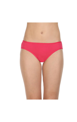 Pack of 3 High-Cut Bikini Style Cotton Briefs in Assorted colors-1440C