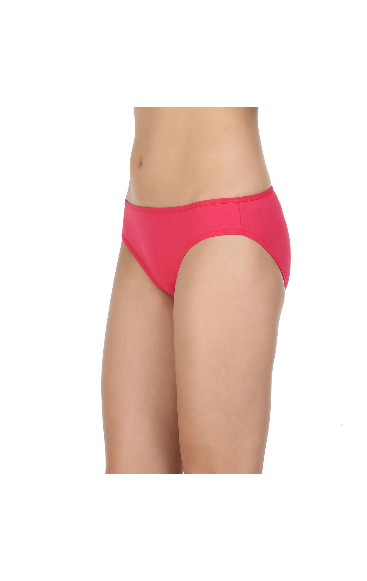 Pack of 3 High-Cut Bikini Style Cotton Briefs in Assorted colors-1440C