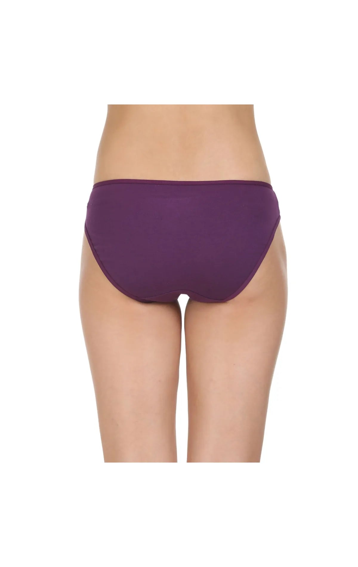 Pack of 3 High-Cut Bikini Style Cotton Briefs in Assorted colors-1440C