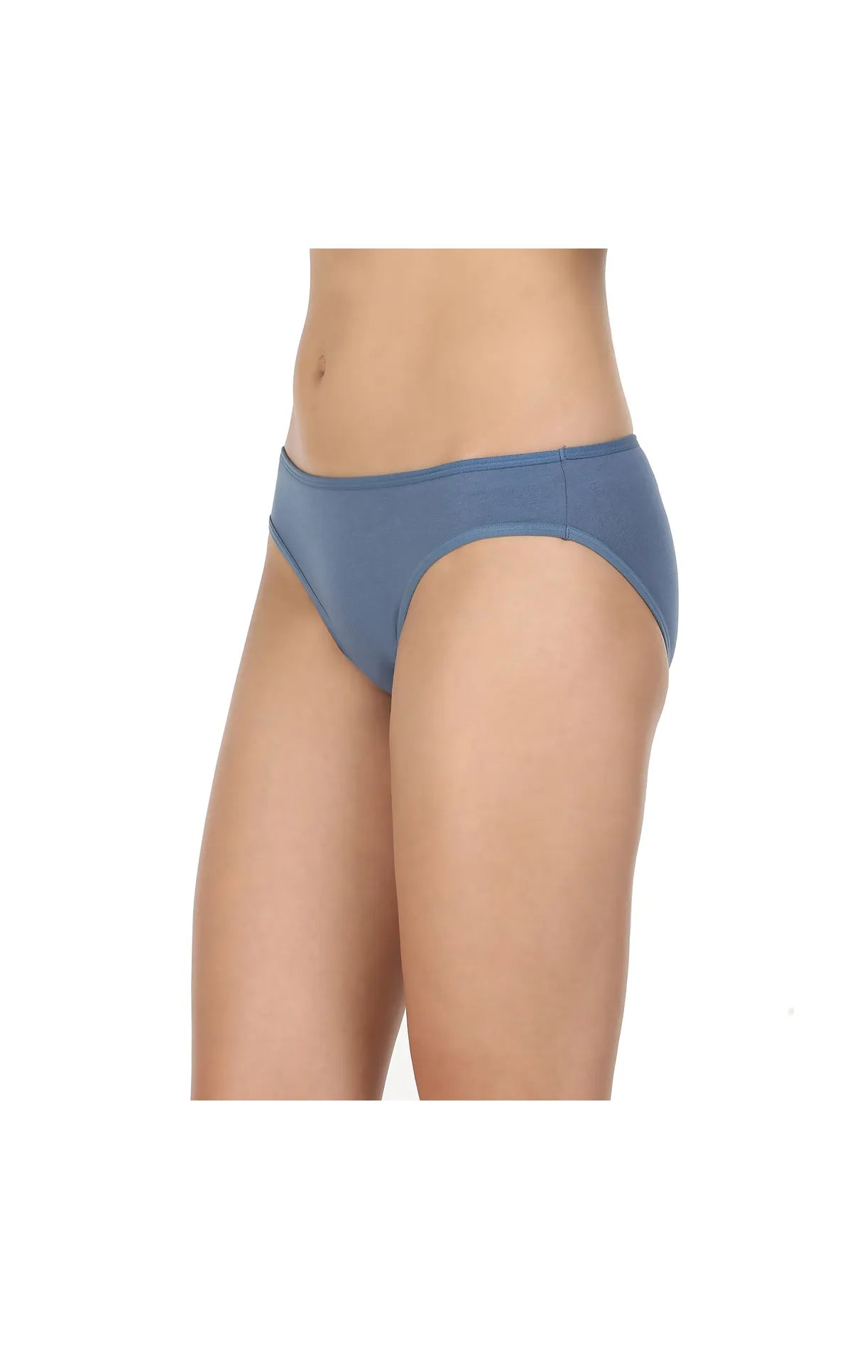 Pack of 3 High-Cut Bikini Style Cotton Briefs in Assorted colors-1440C