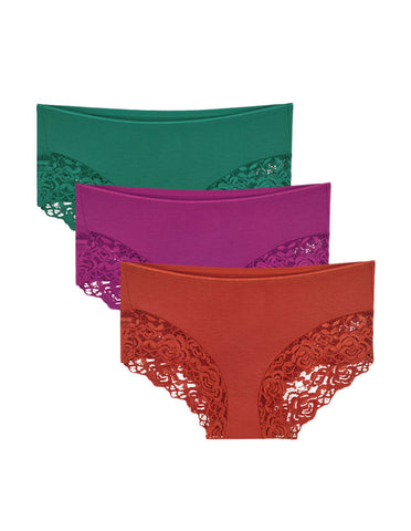 Bodycare Pack of 3 Assorted High Cut Panty-1459