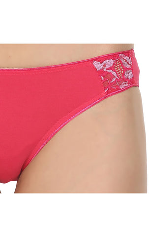 Pack of 3 Bikini Style Cotton Briefs in Assorted colors-1472