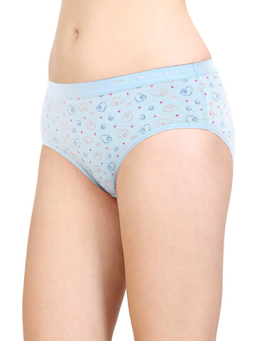 Pack of 3 Printed Cotton Briefs in Assorted colors-15000