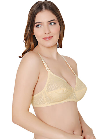 Bodycare cotton wirefree convertible straps comfortable non padded bra- 1510S