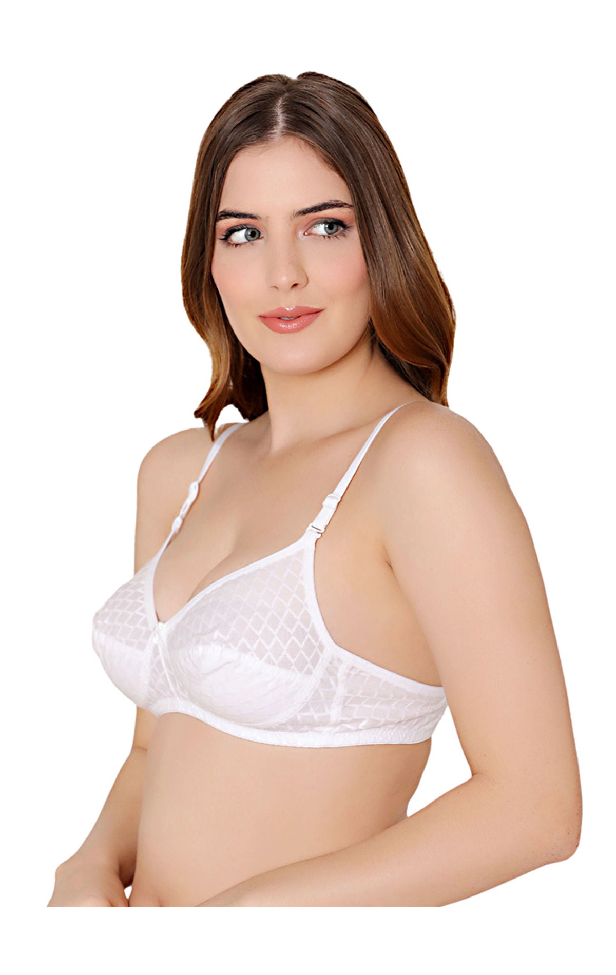 Bodycare cotton wirefree convertible straps comfortable non padded bra-1510W