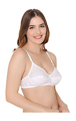 Bodycare cotton wirefree convertible straps comfortable non padded bra-1510W