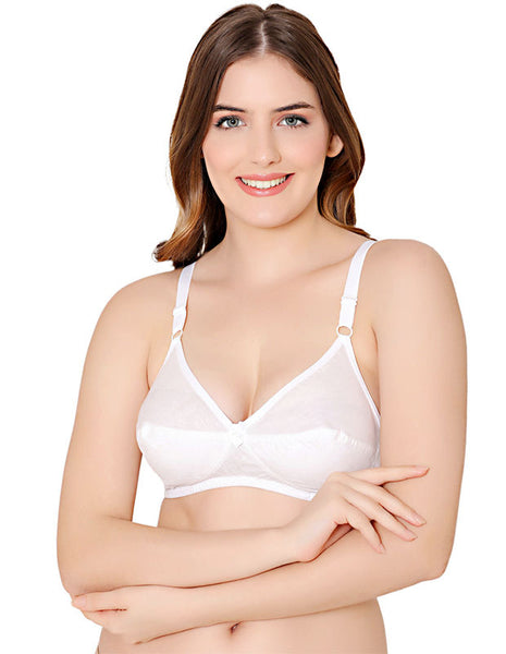 Bodycare polycotton wirefree adjustable straps comfortable non padded bra-1513W