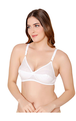 Bodycare polycotton wirefree adjustable straps comfortable non padded bra-1513W