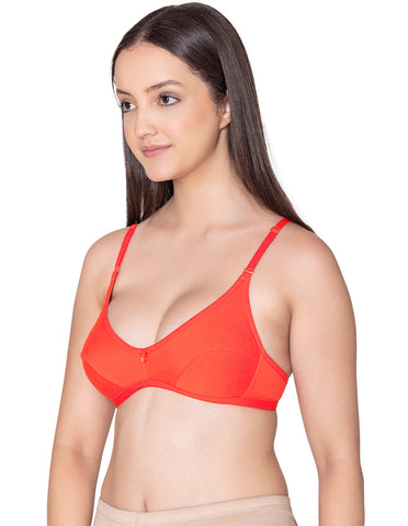 Bodycare polycotton wirefree convertible straps comfortable non padded bra-1531CO