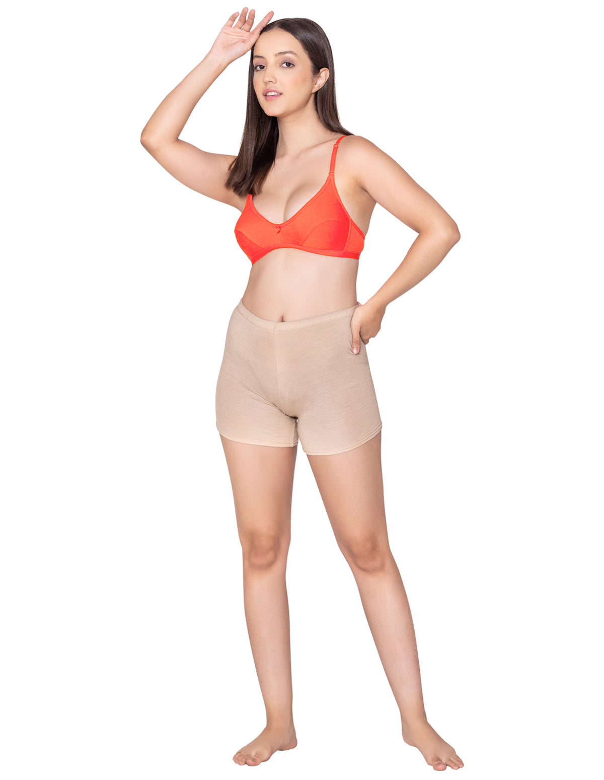 Bodycare polycotton wirefree convertible straps comfortable non padded bra-1531CO