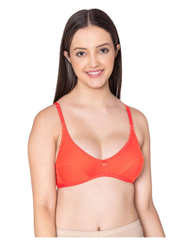 Bodycare polycotton wirefree convertible straps comfortable non padded bra-1531CO