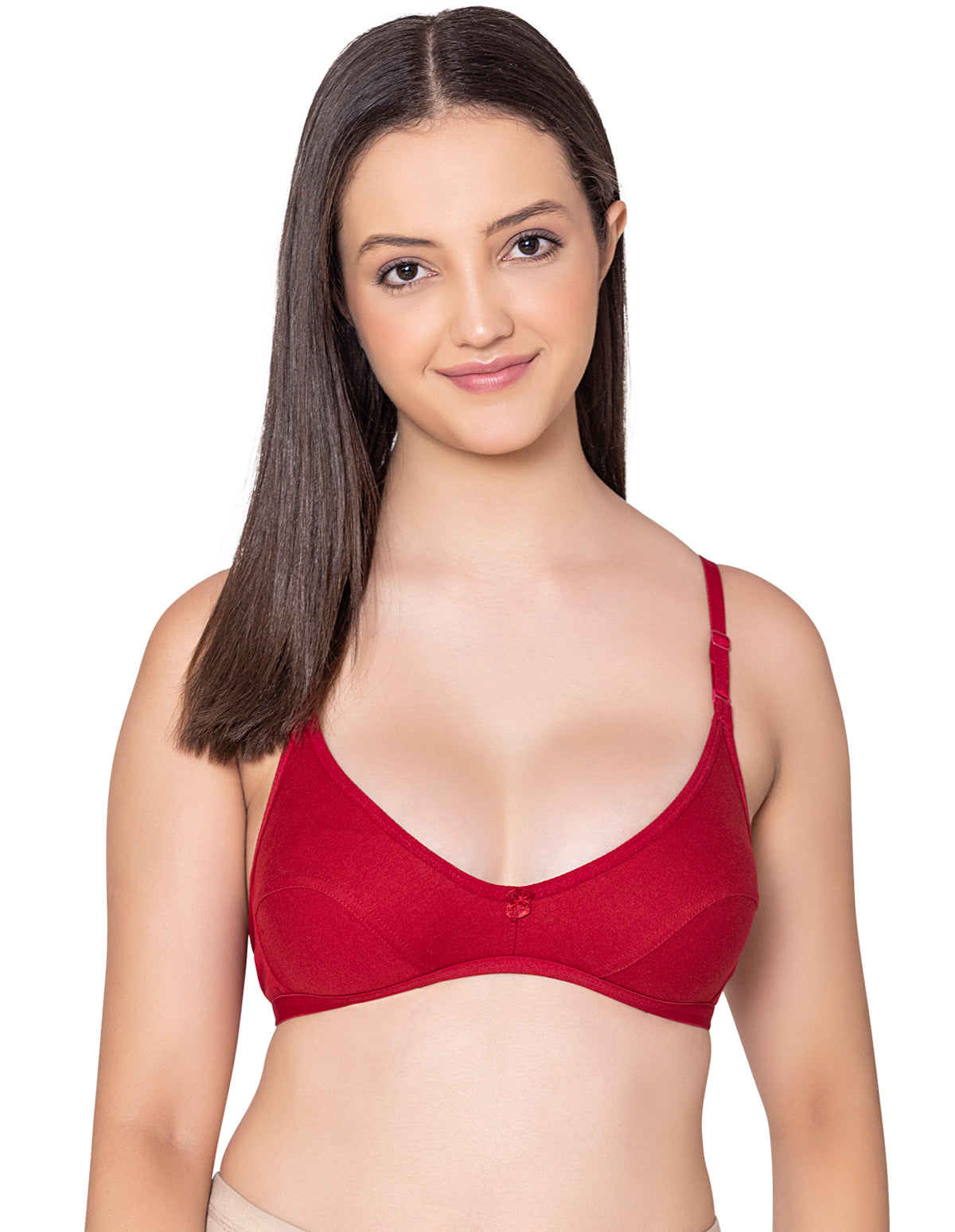 Bodycare polycotton wirefree convertible straps comfortable non padded bra-1531MH