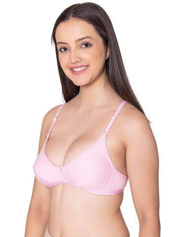 Bodycare polycotton wirefree convertible straps comfortable non padded bra-1531PI