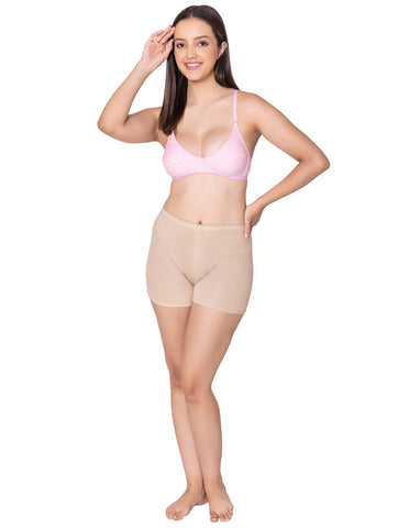 Bodycare polycotton wirefree convertible straps comfortable non padded bra-1531PI