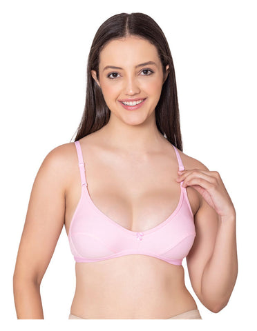 Bodycare polycotton wirefree convertible straps comfortable non padded bra-1531PI