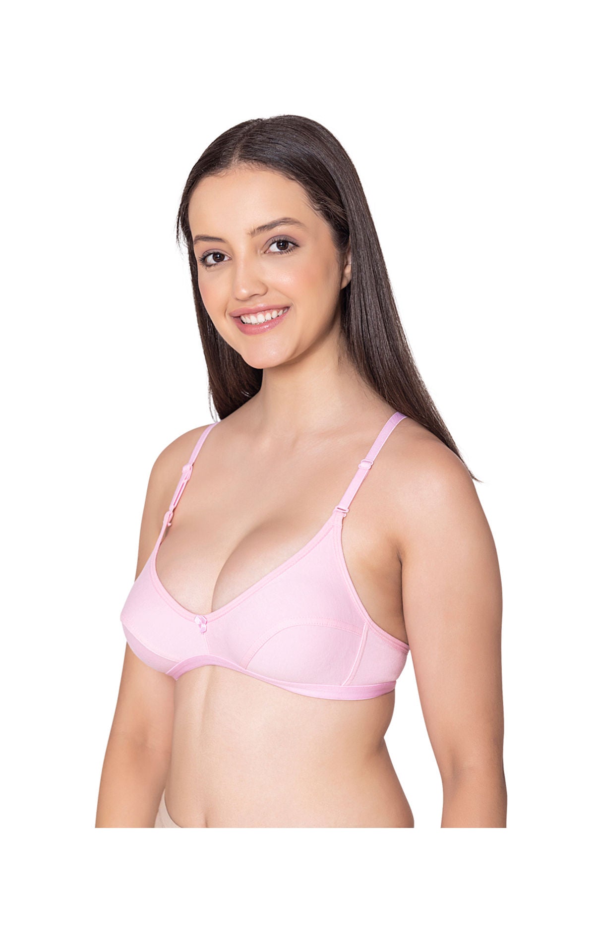 Bodycare polycotton wirefree convertible straps comfortable non padded bra-1531PI