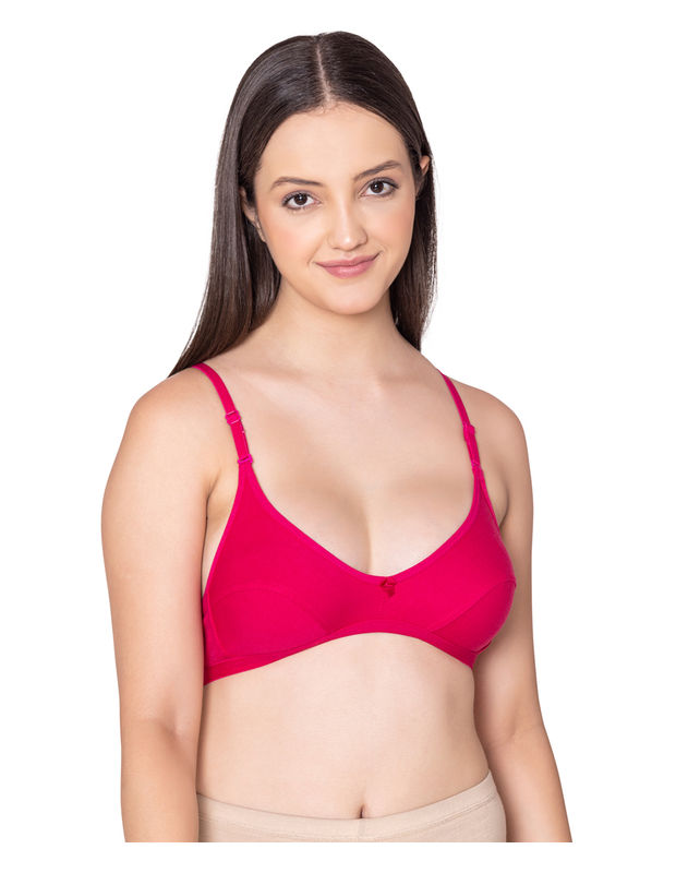 Bodycare polycotton wirefree convertible straps comfortable non padded bra-1531RA