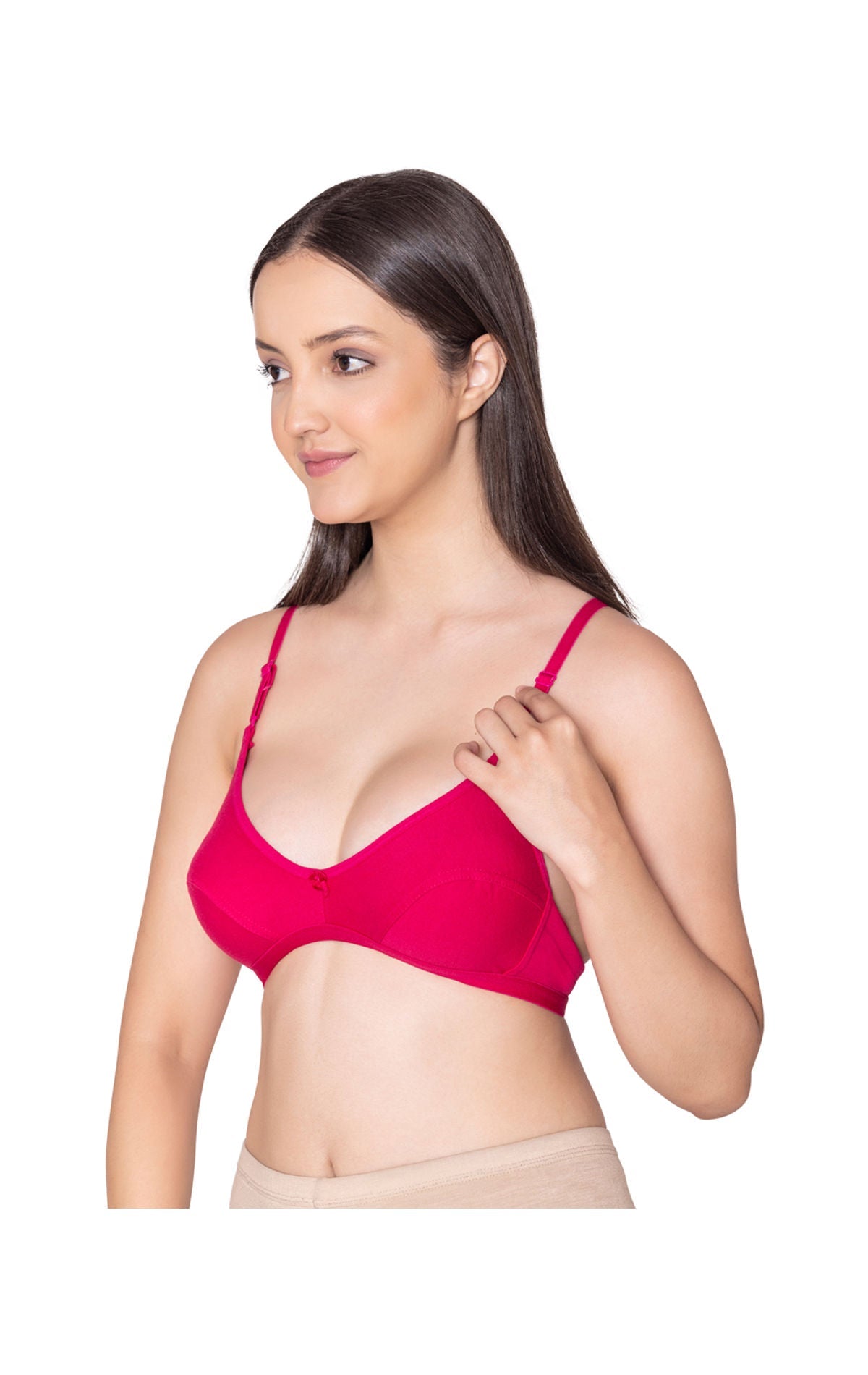 Bodycare polycotton wirefree convertible straps comfortable non padded bra-1531RA