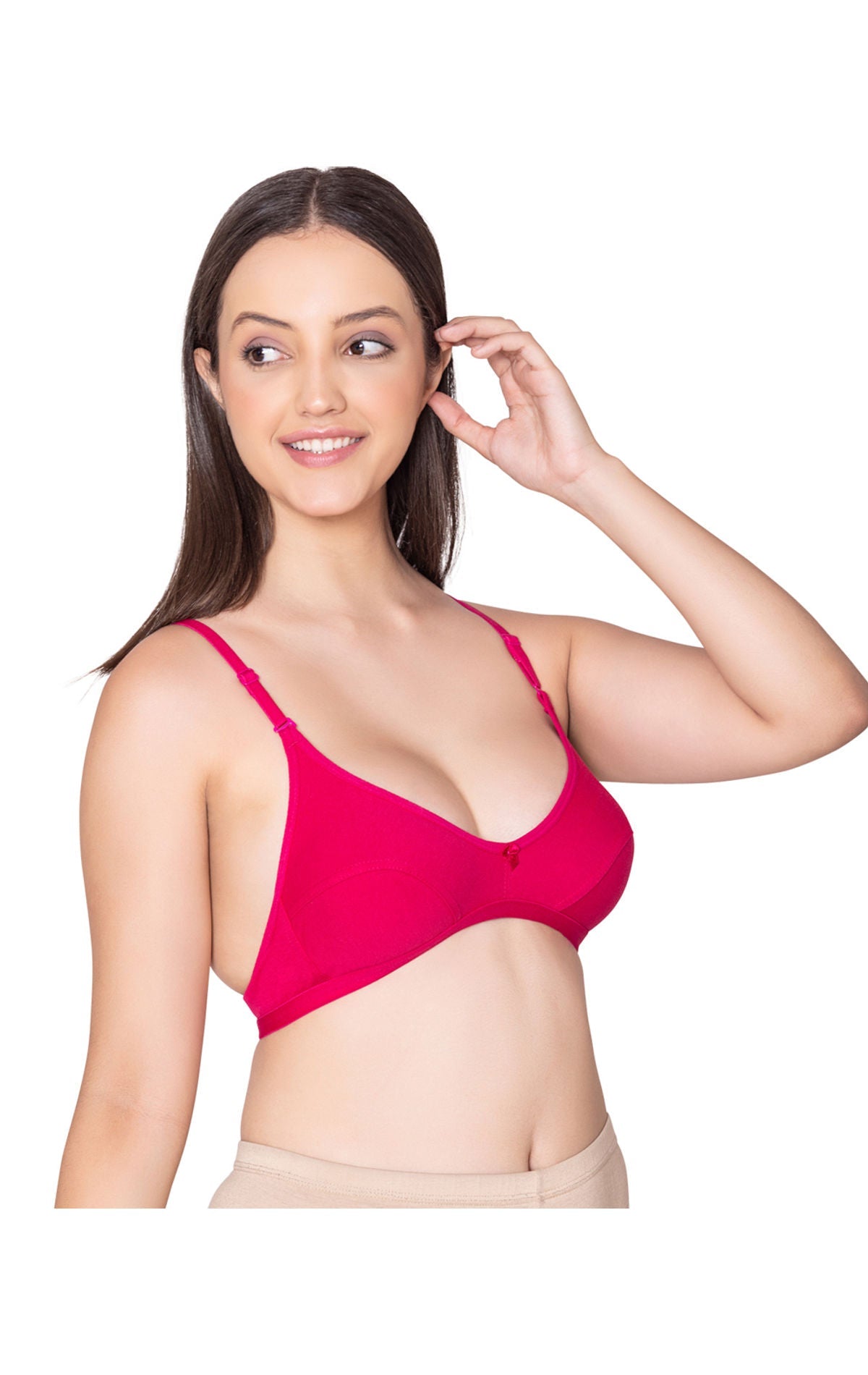 Bodycare polycotton wirefree convertible straps comfortable non padded bra-1531RA