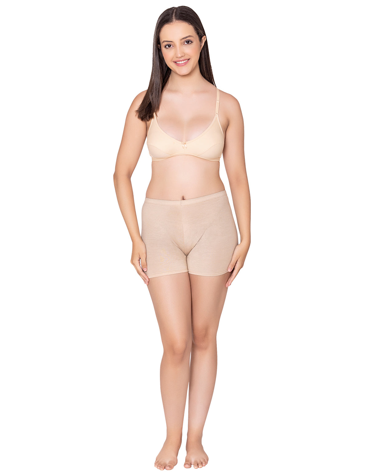 Bodycare polycotton wirefree convertible straps comfortable non padded bra-1531S