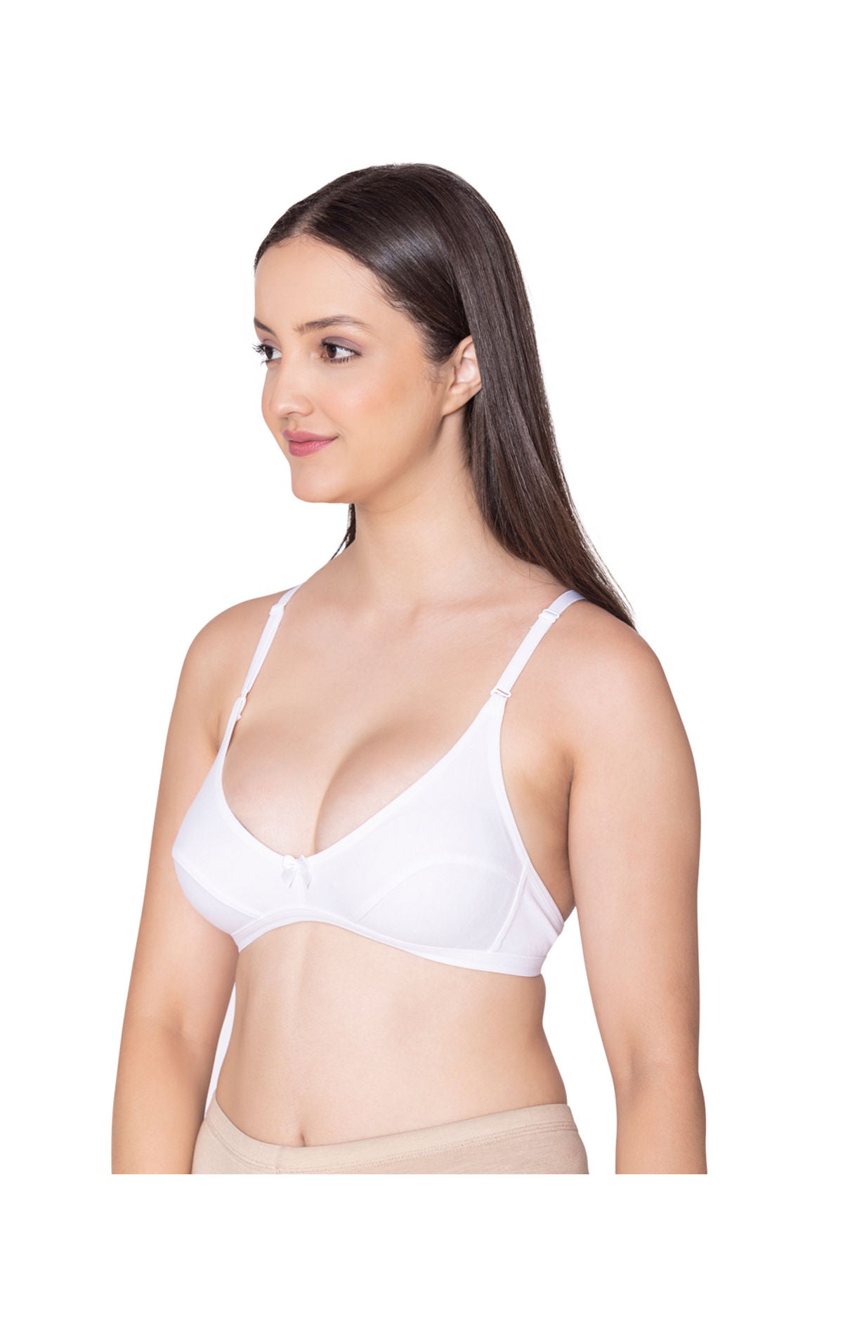 Bodycare polycotton wirefree convertible straps comfortable non padded bra-1531W