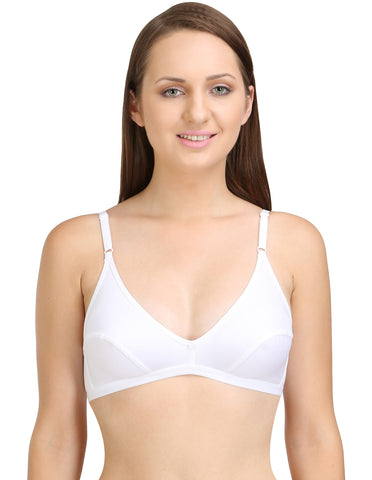 Bodycare cotton non padded solid bra 1532