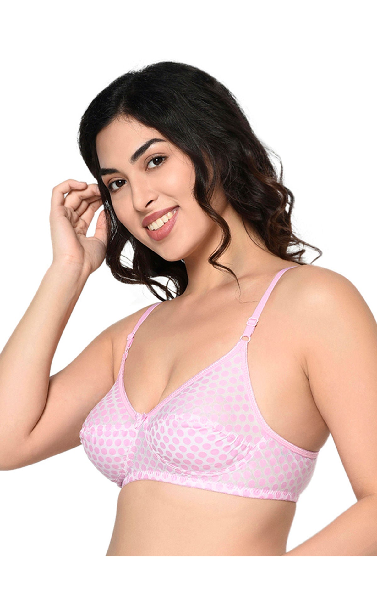 Bodycare Seamed, Non Padded Bra-1560-Purple