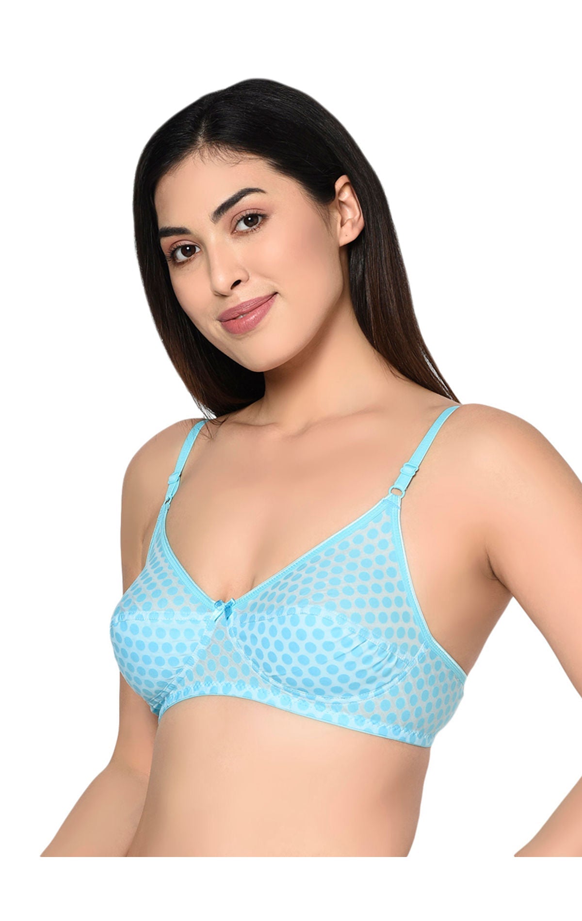 Bodycare Seamed, Non Padded Bra-1560-Sky