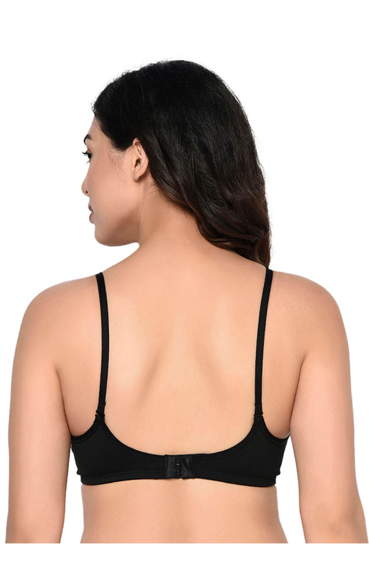 Bodycare Seamed, Non Padded Bra-1567-Black