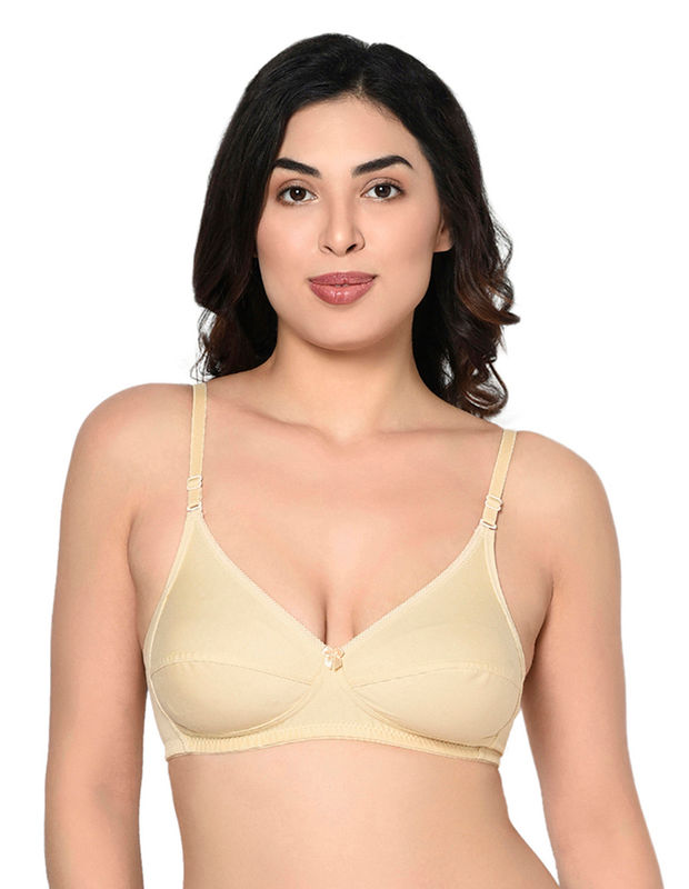 Bodycare Seamed, Non Padded Bra-1567-Skin