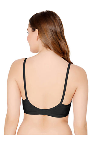 Bodycare polycotton wirefree adjustable straps comfortable non padded bra-1570B