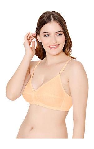 Bodycare polycotton wirefree adjustable straps comfortable non padded bra-1570S