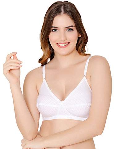 Bodycare polycotton wirefree adjustable straps comfortable non padded bra-1570W