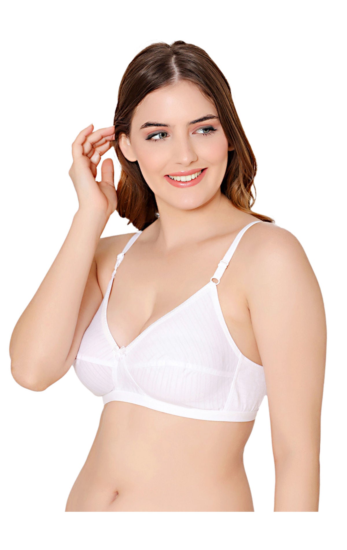 Bodycare polycotton wirefree adjustable straps comfortable non padded bra-1570W