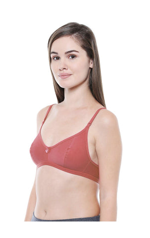 Perfect Coverage Bra-1575-A.Rose with free transparent strap