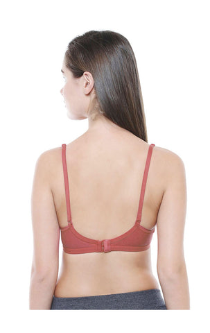 Perfect Coverage Bra-1575-A.Rose with free transparent strap