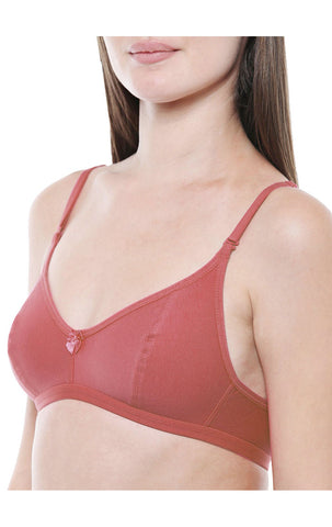 Perfect Coverage Bra-1575-A.Rose with free transparent strap