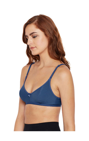 Perfect Coverage Bra-1575-S.Grey with free transparent strap