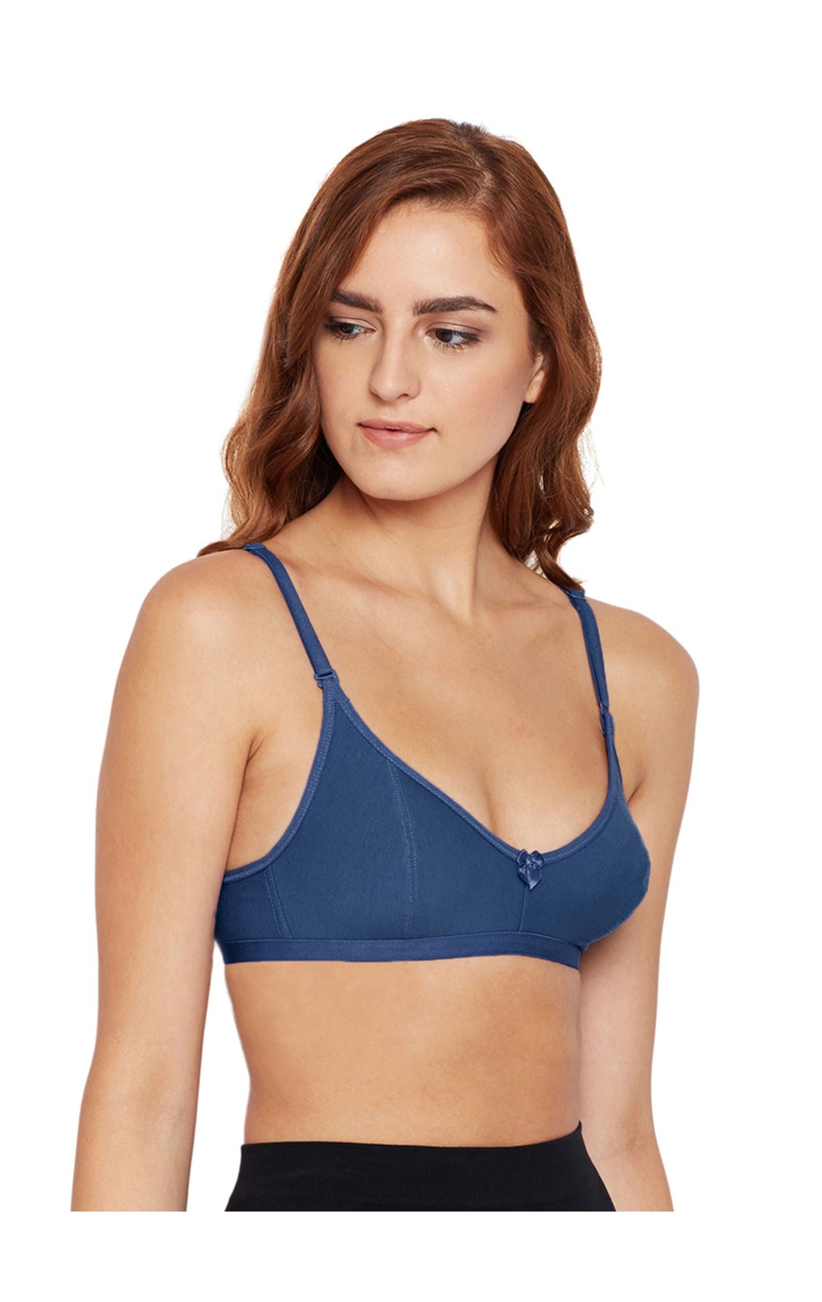 Perfect Coverage Bra-1575-S.Grey with free transparent strap