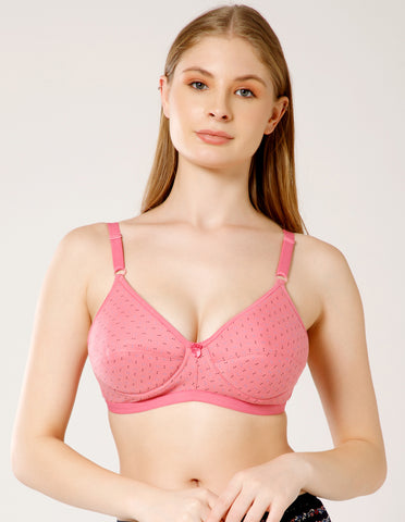 Cotton Wirefree Push Up Full Coverage Bra for Everyday Use - 1583PRINT(1)