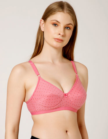 Cotton Wirefree Push Up Full Coverage Bra for Everyday Use - 1583PRINT(1)