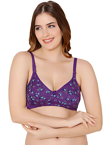 Bodycare cotton wirefree adjustable straps comfortable non padded bra-1584DPU