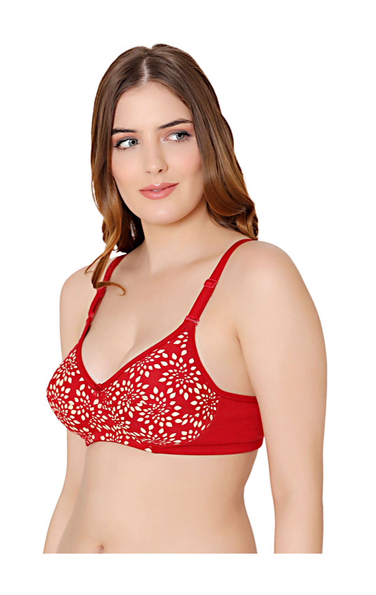 Bodycare cotton wirefree adjustable straps comfortable non padded bra-1584MH