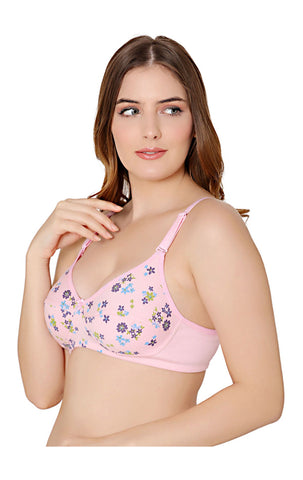 Bodycare cotton wirefree adjustable straps comfortable non padded bra-1584PI