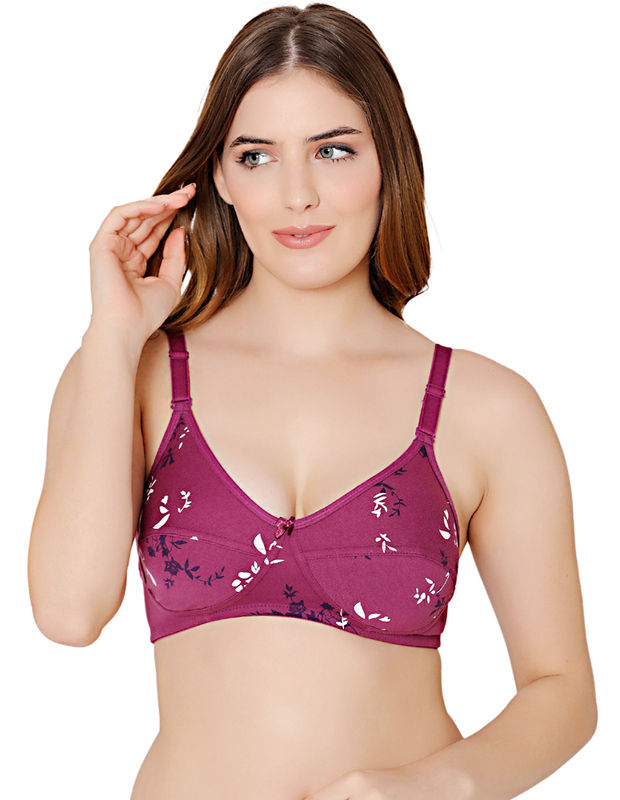 Bodycare cotton wirefree adjustable straps comfortable non padded bra-1584WI