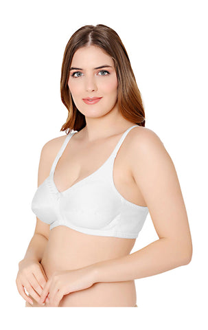 Bodycare polycotton wirefree adjustable straps designer non padded bra-1585W